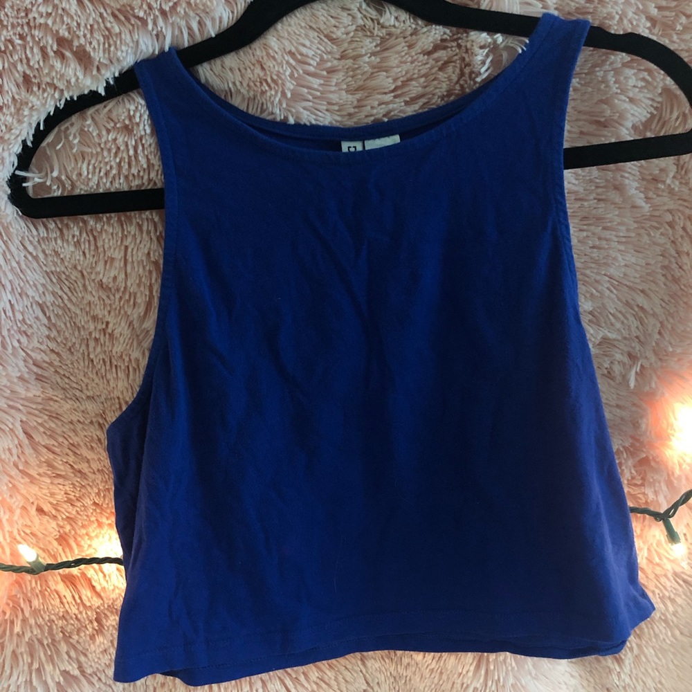 Royal Blue Crop Top